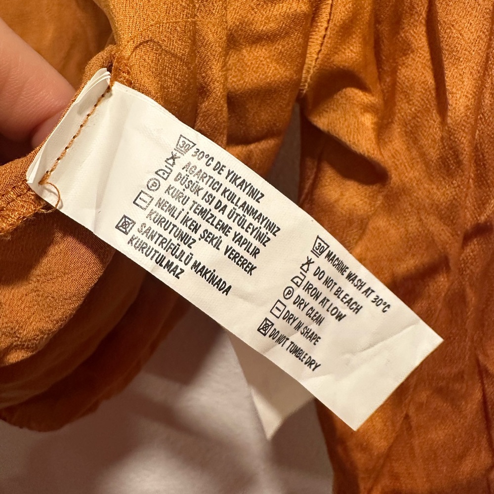Golden Satin Long Sleeve Wrap Crop - Picture 6 of 10